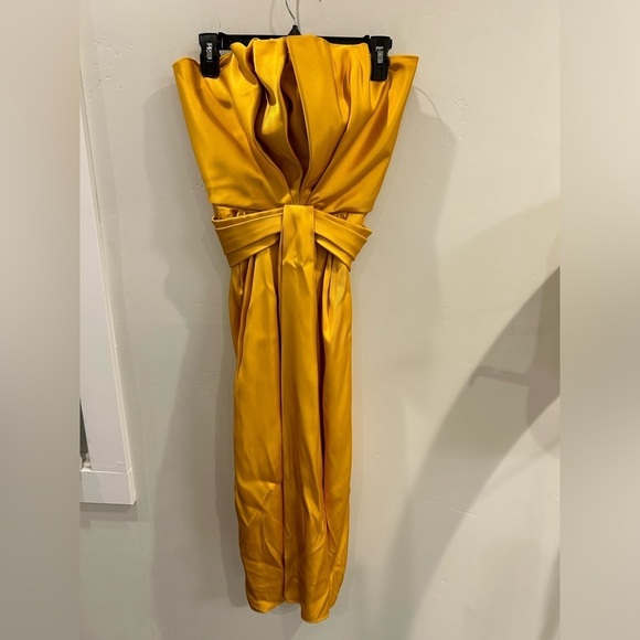 Brandon Maxwell Petal Front Cocktail Satin Dress NWT SZ 4✨✨🔥🔥 - Picture 16 of 16